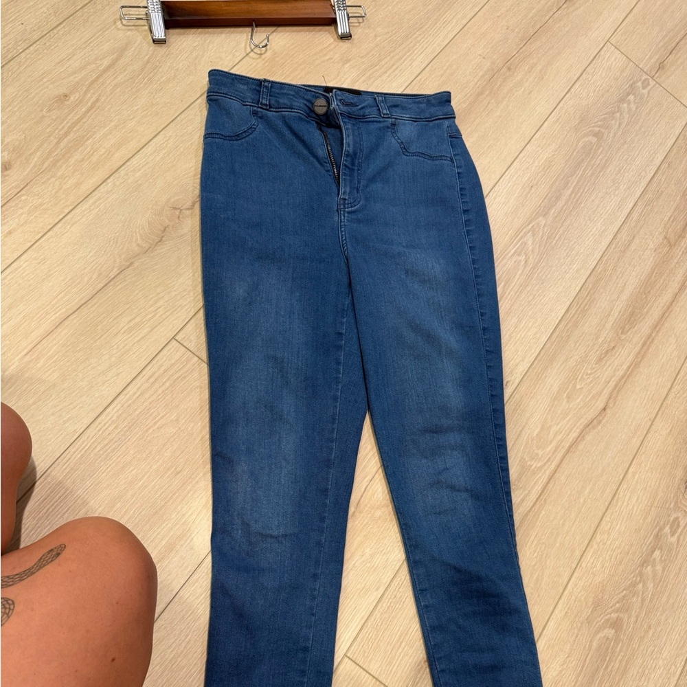 FITJEANS Women's Deep Blue Skinny Jeans
